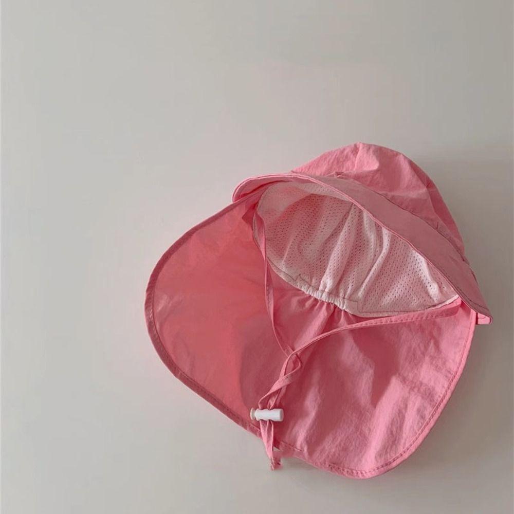 UV Protection Children Sun Hat Neck Ear Cover Sunscreen Bucket Hat Kids Beach Cap Travel