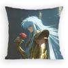 SSaint Anime SSeiyaS Pillow Case Antidustmite Pillowcase Invisible zipper silky Sofa cushion cover for bedroom