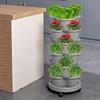 Stackable Vertical Flower Pot With Movable Tray 4 Levels Plant Tower Stackable Strawberry Planter Vegetables Plant Pot Frame