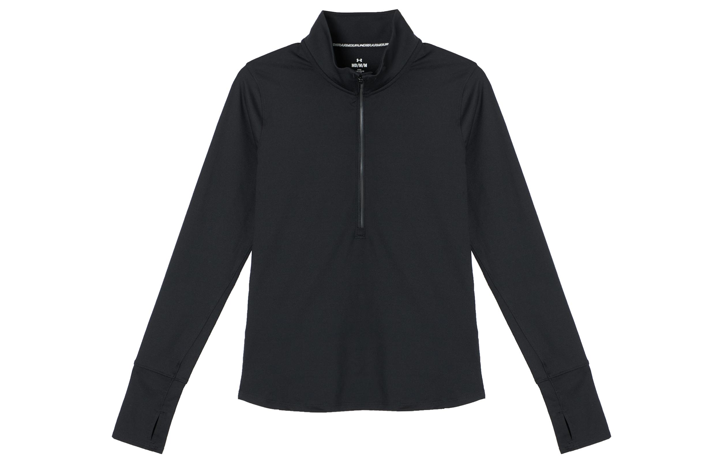 Under Armour Qualifier Set in Sleeve T Shirt Women s Black 1379349-001 S