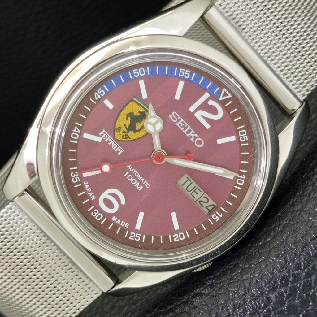 

АВТОМАТИЧЕСКИЕ ВИНТАЖНЫЕ ЯПОНСКИЕ ЧАСЫ SEIKO 7009A МУЖСКИЕ С ЦИФЕРБЛАТОМ FERRARI a700542-5 R203-a700542