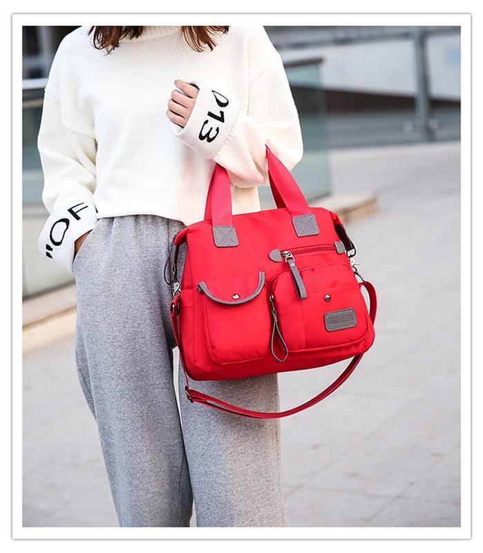 SCIONE Women's Bag European American Fashion Lady Mummy Bag Nylon Shoulder Portable Large Travel Bag