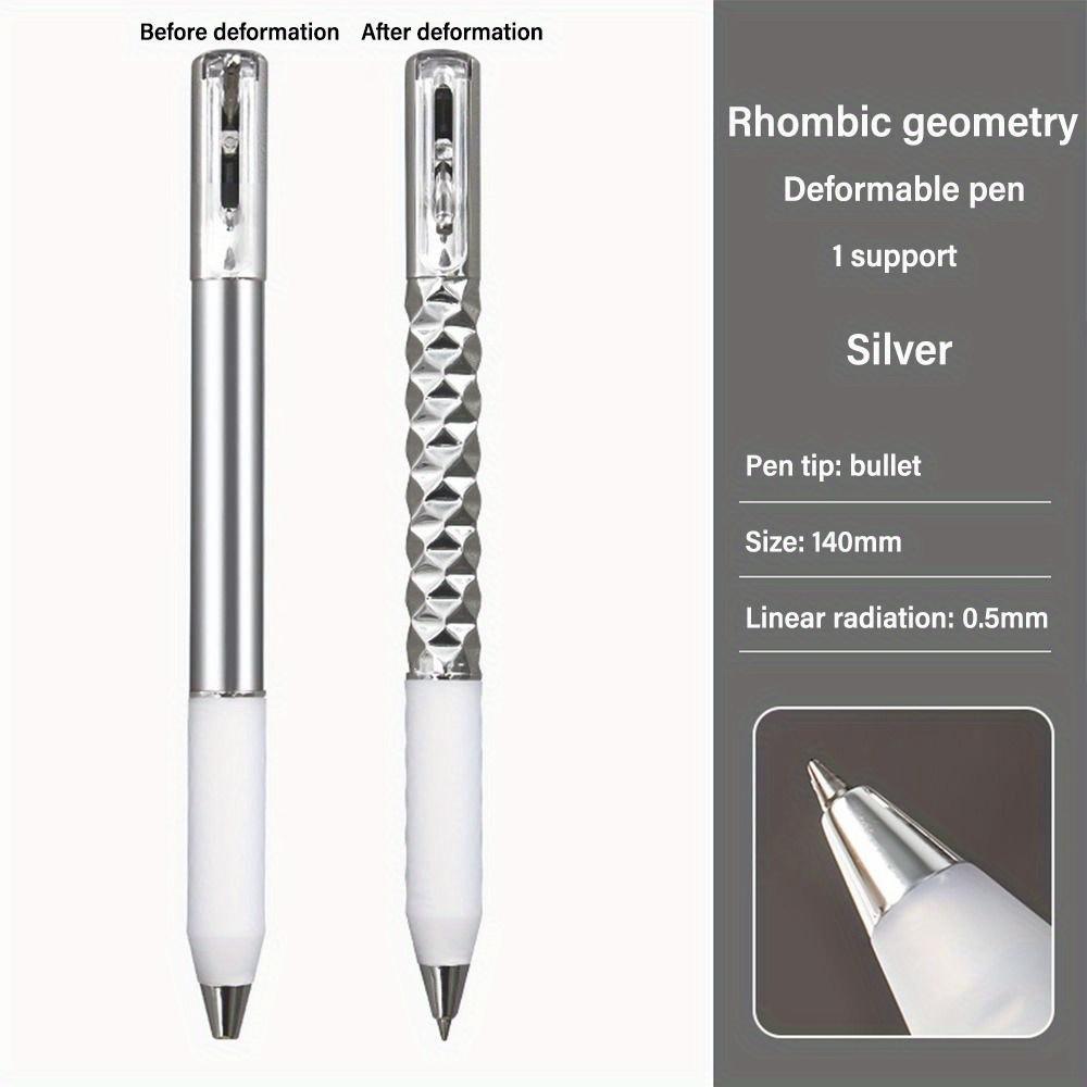 Geometric Deformation Neutral Pen Decompression Intersting Shape Change Gel Pen Student Writing Anamorphic Pen Gift