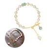 Trendy Women Bracelet with Irregular Pearls Crystal Chain Bracelet Delicate Wrist Jewelry for Stylish Occasions Jewelry