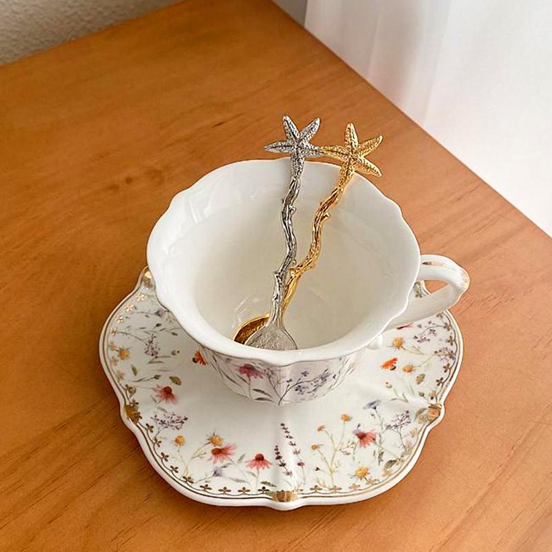 1 ks Kreativní stylová lžička na cukr Delikátní kávová lžička Roztomilá Malá Praktická Míchací Kompaktní lžička Elegantní