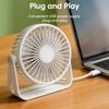 Desk Mini Portable Fan USB Rechargeable Fan Quiet Desk Table Personal Fan Home Office Student Dormitory Camping Electric Fans