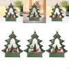 Christmas Music Box Decoration Iron Sculpture Glowing Snow Globe with Light And for