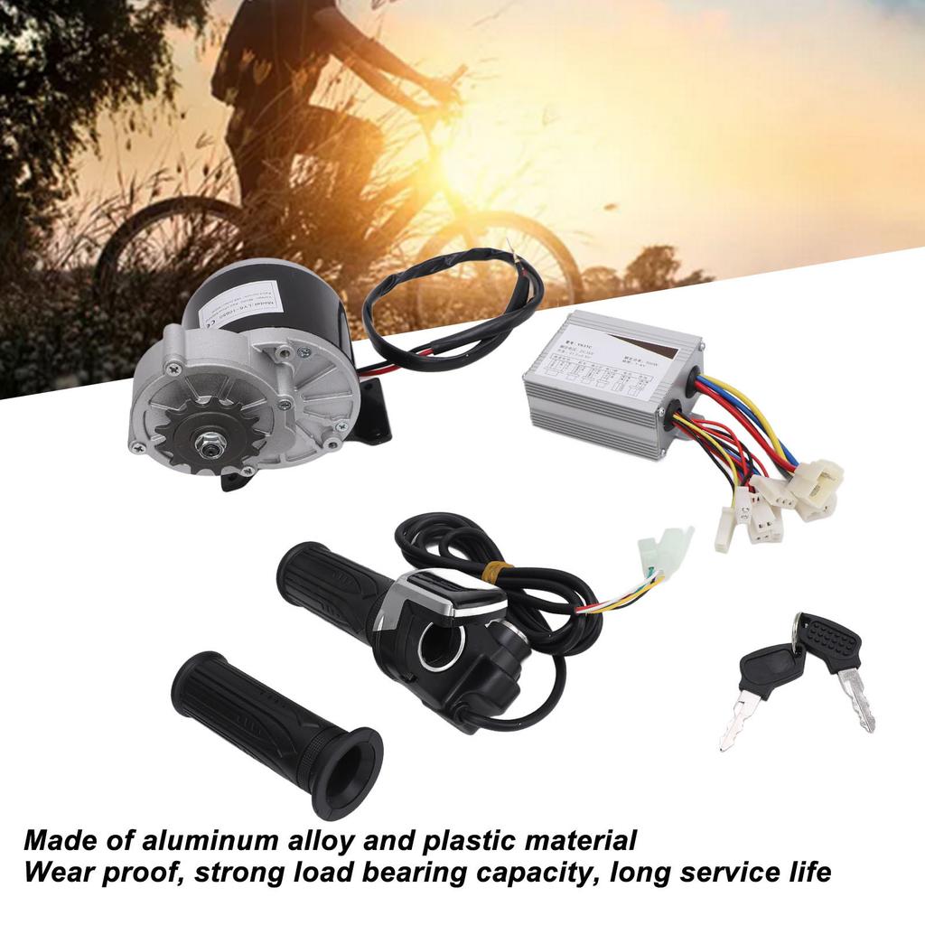 36V 500W 13T Växelreduktion Elmotor 36V Elcykel Gasreglage Handtag Elektrisk Skoter Cykel Kontroller