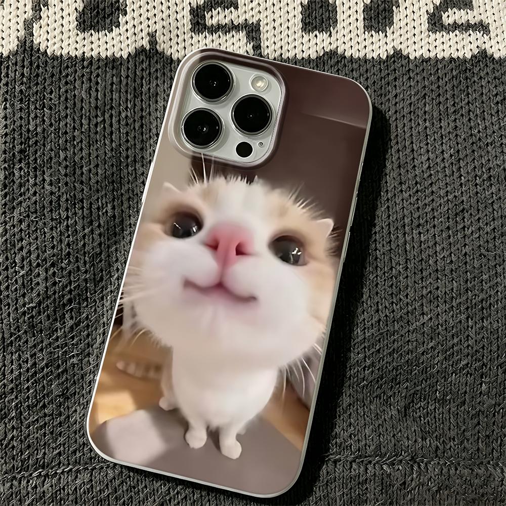 Phone Case For Iphone 13 15 Plus 11 Pro Max 16 17 Air 12 14 Cute Cute Kitten Flexible Shockproof Scratch Resistant Cover