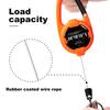 Stretchable Keychain with Elastic Pull Cord  Easy-to-open Snap  Anti-loss Feature  Extended Cord  High Resilience  Easy-to-open Keychain