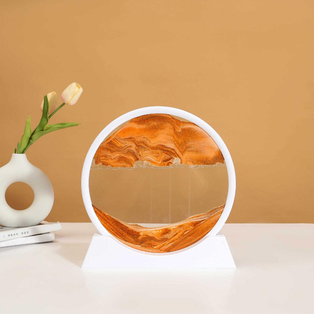 3d Quicksand Painting Creative Living Room Crafts Ornaments Hourglass Painting Dynamic Scene Decoration Home Miniatures Gift