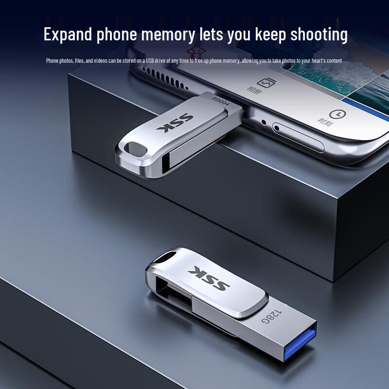 SSK Dual-Interface USB 3.2 Type-C Flash Drive