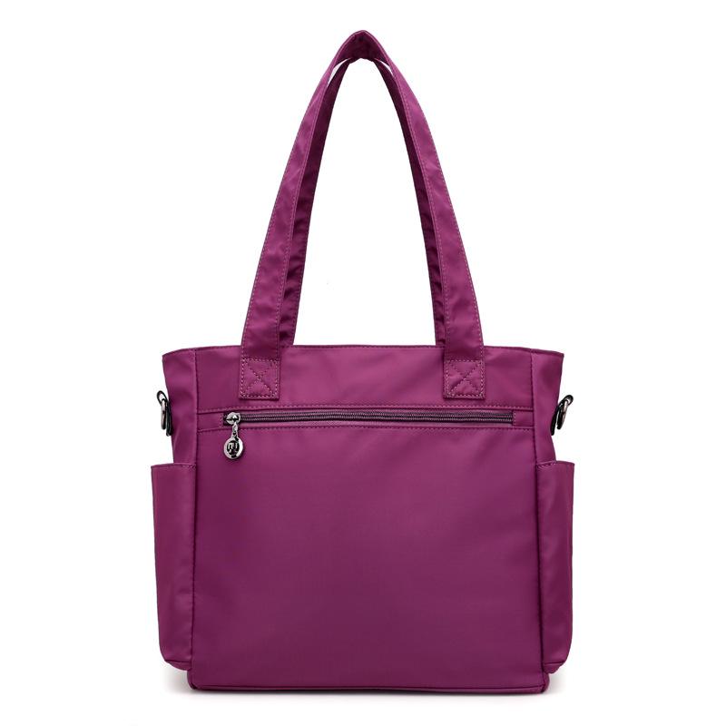 Canvas Women'S Shoulder Handheld Crossbody Bag Nylon Oxford Cloth Bag Casual Middle-Aged Large Capacity Bag Tide