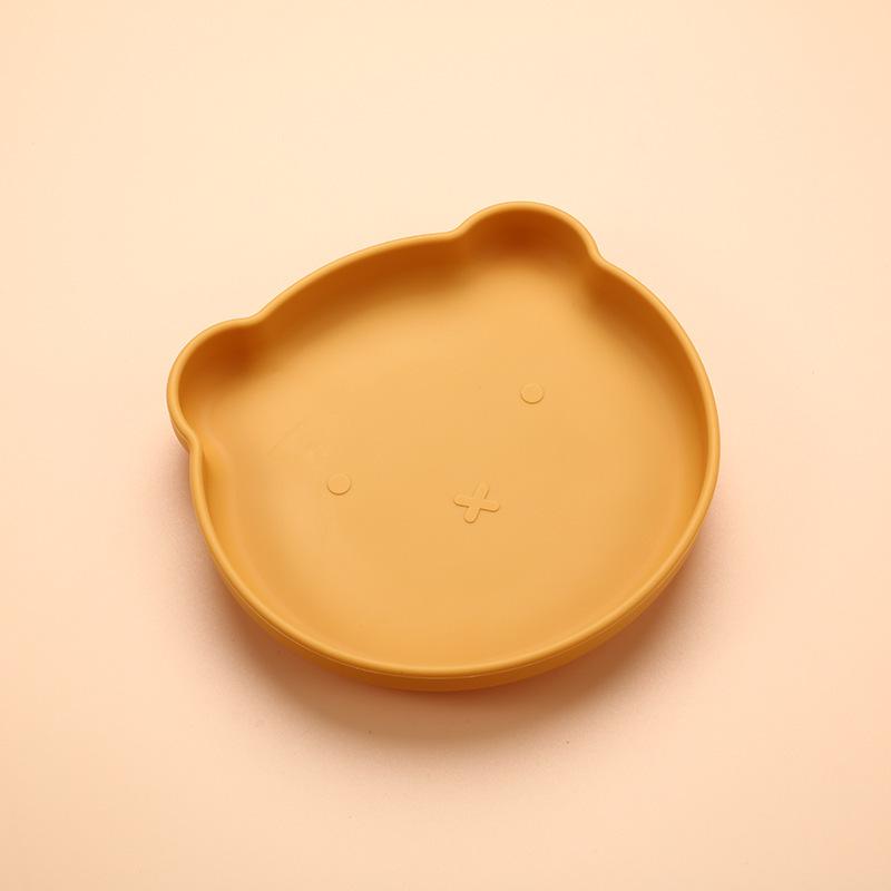 Silicone Bear Suction Bowl: Drop-proof Tableware for Infants