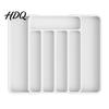 Adjustable Cutlery Tray Plastic Drawer Organizer Tray Kitchen Utensils Storage Box for Restaurant Tableware Flatware Multi-Use Bedroom Bathroom And