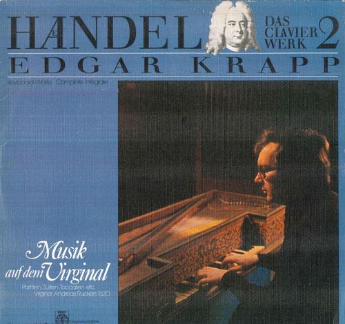

LP Record EDGAR KRAPP - Haendel Das Clavier Werk 2 Musik Au 312603 ORBIS 1980 Germany Classical Used