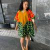 European, American Summer New African Ethnic Casual Style Loose Large Size Splicing Dress Women