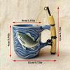 The Angler's Dream Ceramic Mug 3D Milk Coffee Cup Creative Breakfast Cups Fishing Enthusiast Birthday Gift
