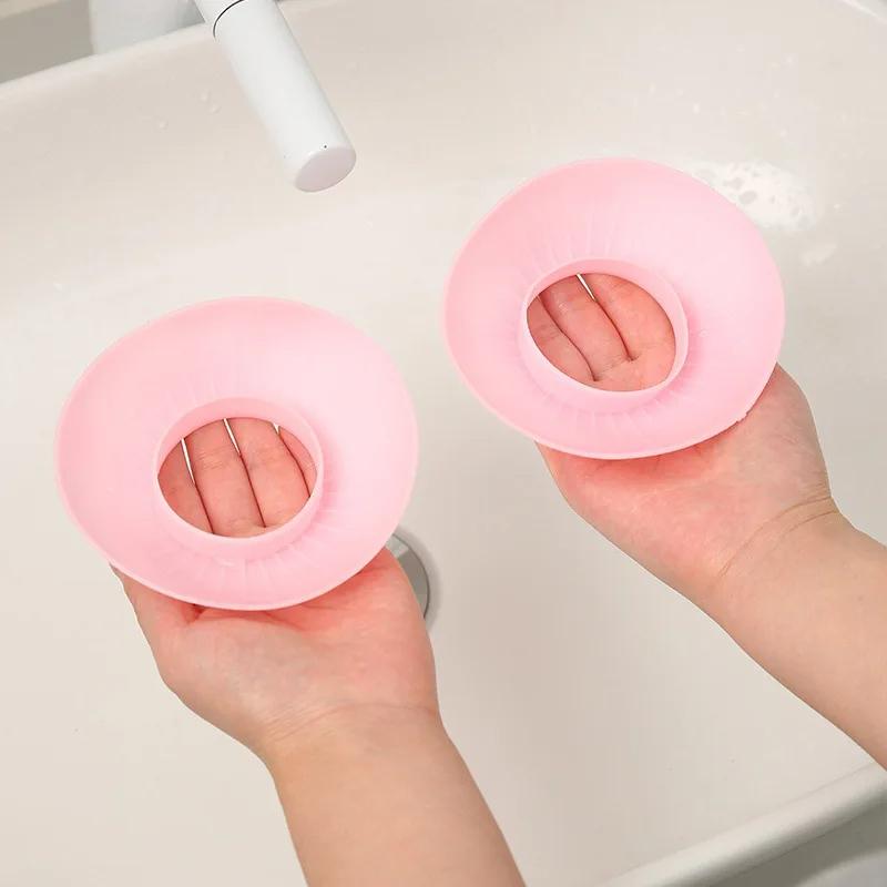 2pcs Silicone Waterproof Face Wash Wristbands Splash-Proof Adult Sleeves for Household and Hair Washing Universal Guard Cuffs