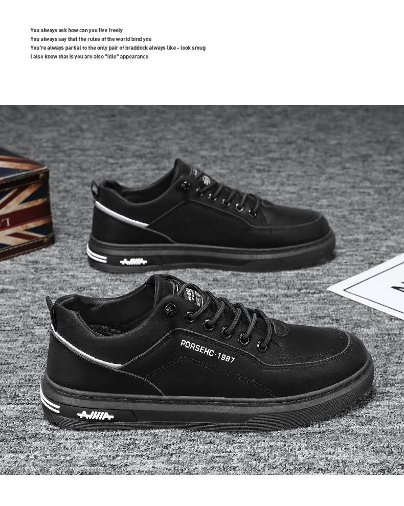 Nowe męskie oddychające jesienne trampki robocze: Modne, uniwersalne buty sportowe i codzienne