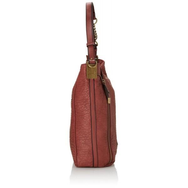 Sac Porté épaulé - LE TEMPS DES CERISES - Bonnie 4 - Couleur Terracota - Fermeture Zippée - Femme