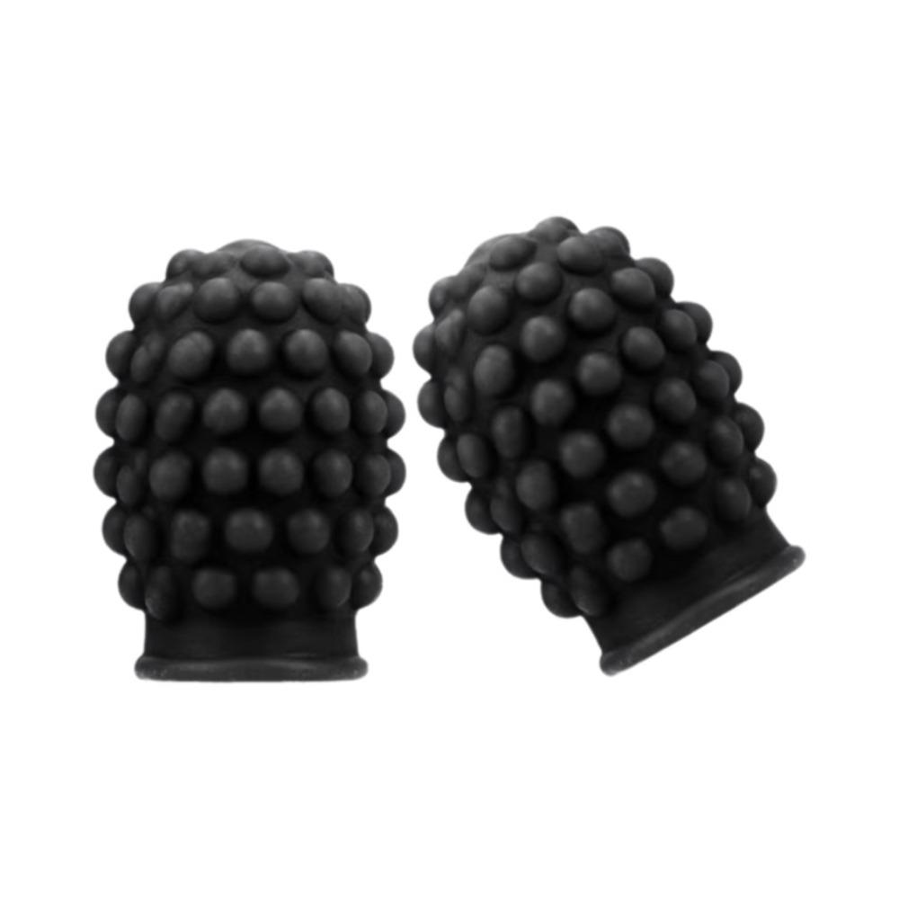 2Pcs Weakened Sound Drum Mute Silicone Drumstick Head Protective Cover Percussion Instrument