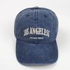 Vintage Distressed Baseball Cap, Embroidery Adjustable Strap, Sun Protection Peaked Hat for Women, Outdoor Sports Cap In Multiple Colors