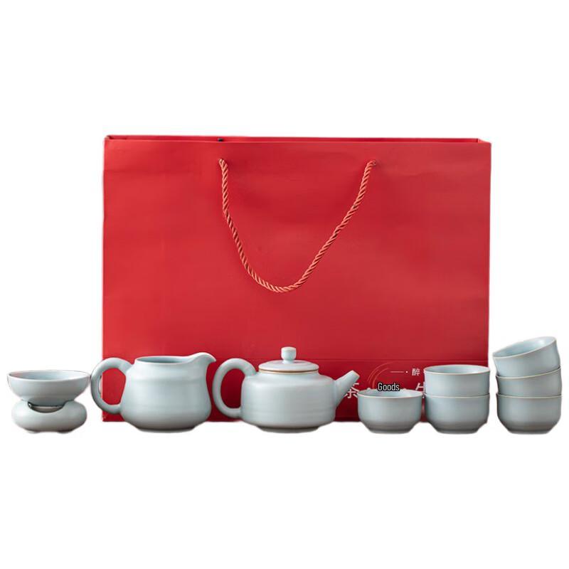 

Su s Ceramic Ru Kiln 10-Piece Tea Set GJ0430