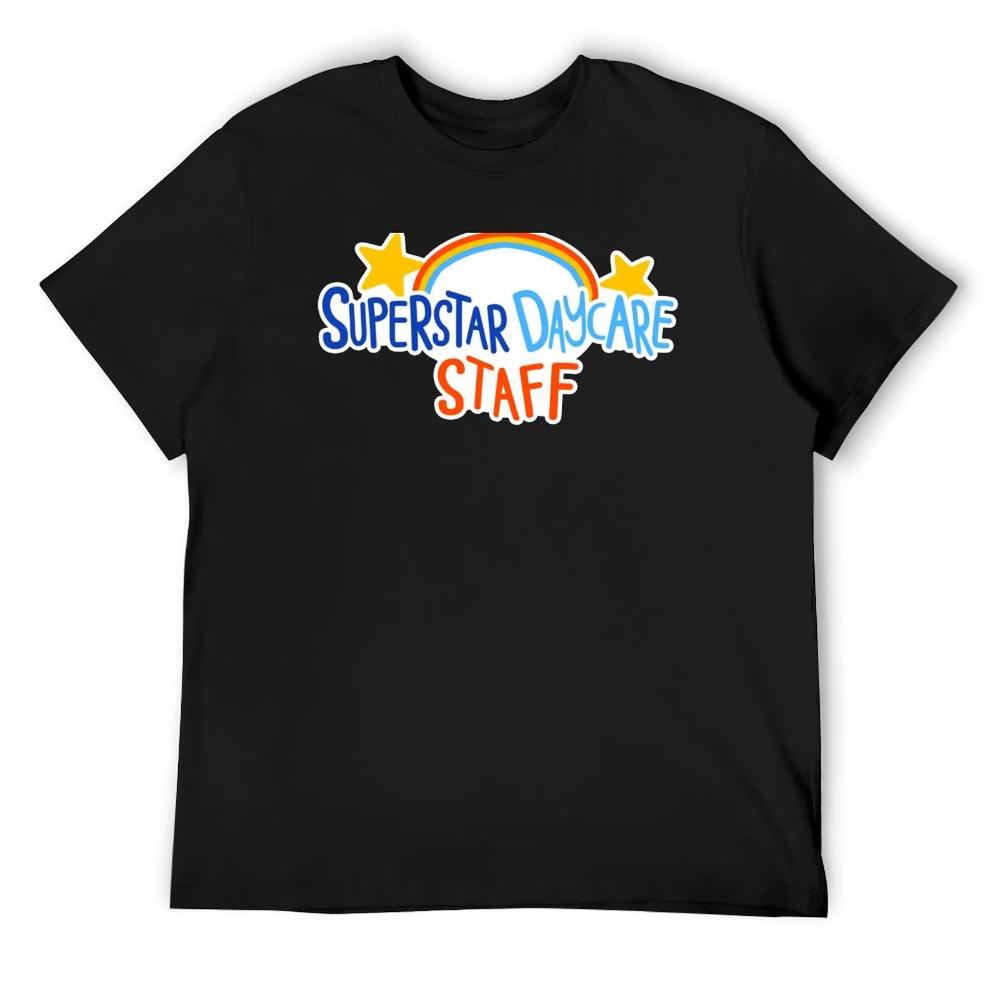 Superstar Daycare Staff TShirt Rapper Graphic Tees Graphic Tee Shirt Baggy Shirts Outfits for Men Graphic T Shirts S