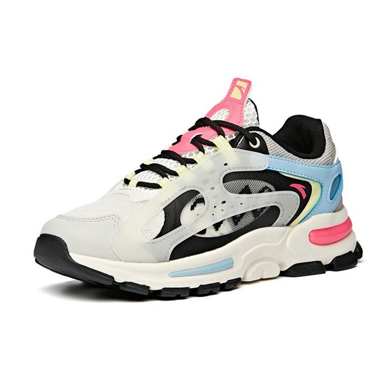 New ANTA Life Series Sneakers 'White Black Grey' Women's 122038899-4