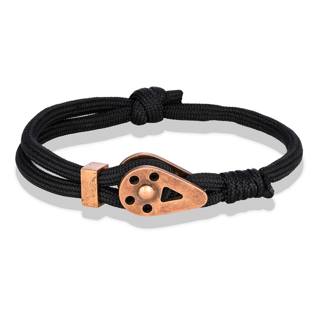 Lokomotive Herren Punk Rock Seilbahn Schnalle Armband Verstellbar Nautische Seilarmbänder Berg Camping Schnallen Zubehör