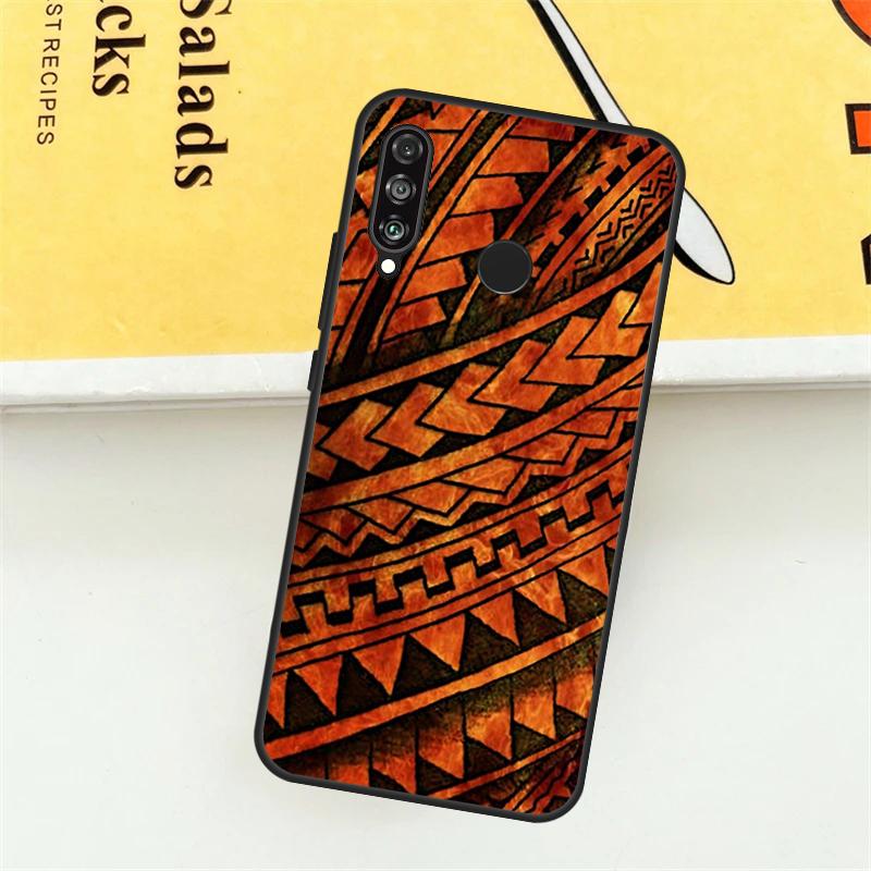 Maori Polynesian Samoan Tribal Case For Huawei Nova Y61 Y91 Y60 Y70 Y90 Nova 9 10 SE 11i 8i 3i P20 P30 Pro P40 Lite Cover