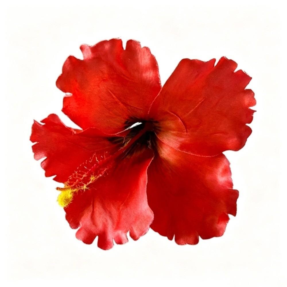 Floare Artificială Floare de Hibiscus Agrafă de Păr Nu Rănește Părul Stil Bohemia Accesorii de Păr Fotografie Plajă Călătorie Agrafă Laterală pentru Nuntă