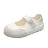 Thick-soled Velcro single shoes women's 2025 summer new fashion versatile comfortable color matching casual Mary Jane loafers