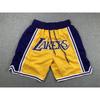 Just Don Retro Americano Mágico Pantalones Cortos Deportivos Bordados para Hombre Pantalones Cortos de Baloncesto High Street Pantalones Cortos del Equipo Lakers Pantalones Cortos de Cinco Puntos