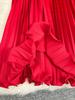 Classic High-Waist A-Line Pleated Midi Skirt - Versatile European & American Style for Women