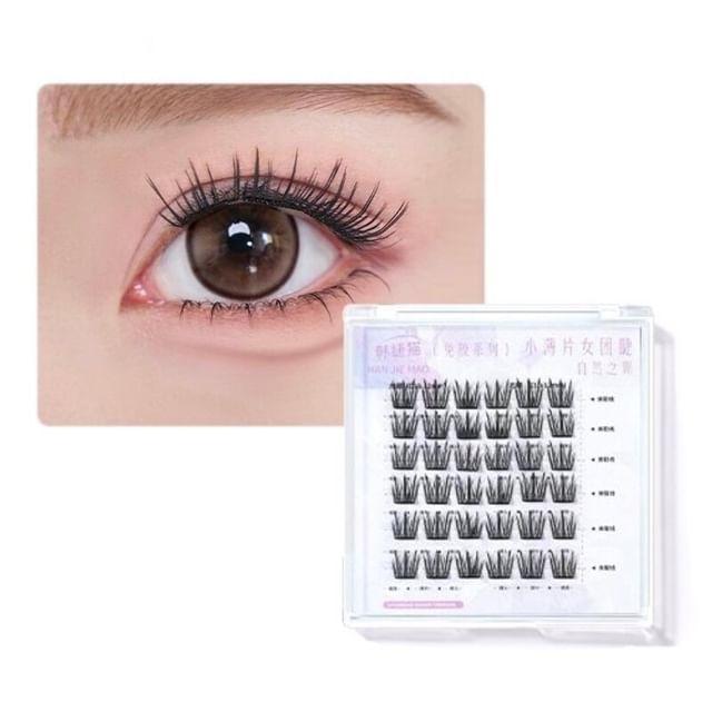 GELLA S - Thin Glue-free False Eyelashes - Girls Group #Girl Group - 36 Clusters