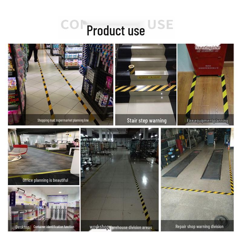 "Durable PVC Floor Marking Tape - Wear-Resistant Workshop & Warehouse Zoning" 