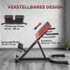 45-Degree Hyperextension Roman Chair, 5-Level Adjustable Back Extension Bench, Heavy-Duty Home Gym Equipment, Red