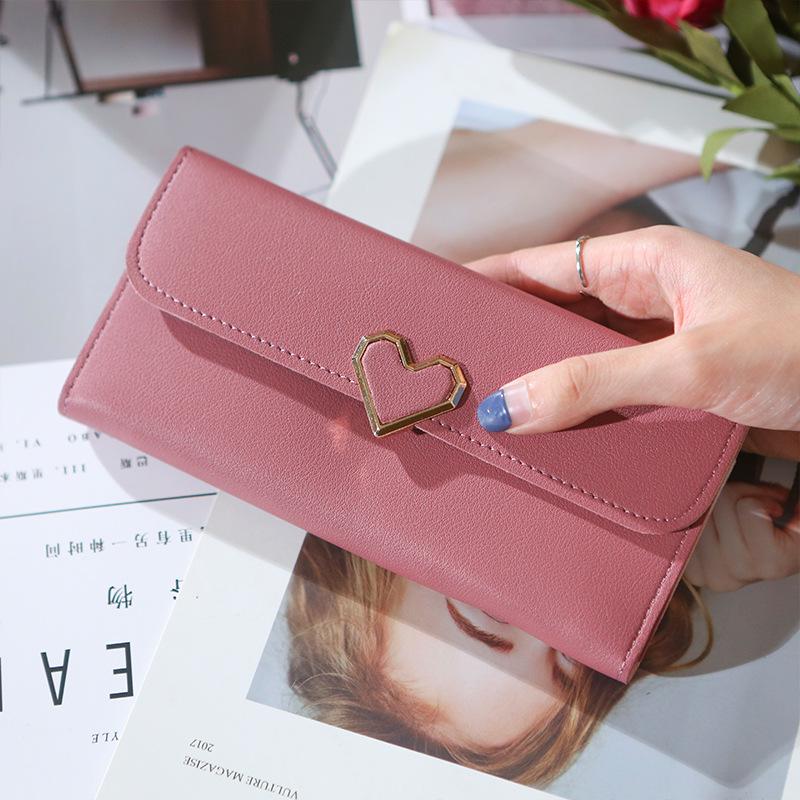 Luxury Love Heart Wallets Women Long Wallets Purses for Ladies Girl Money Pocket Card Holder Female Wallets Phone Clutch Bag