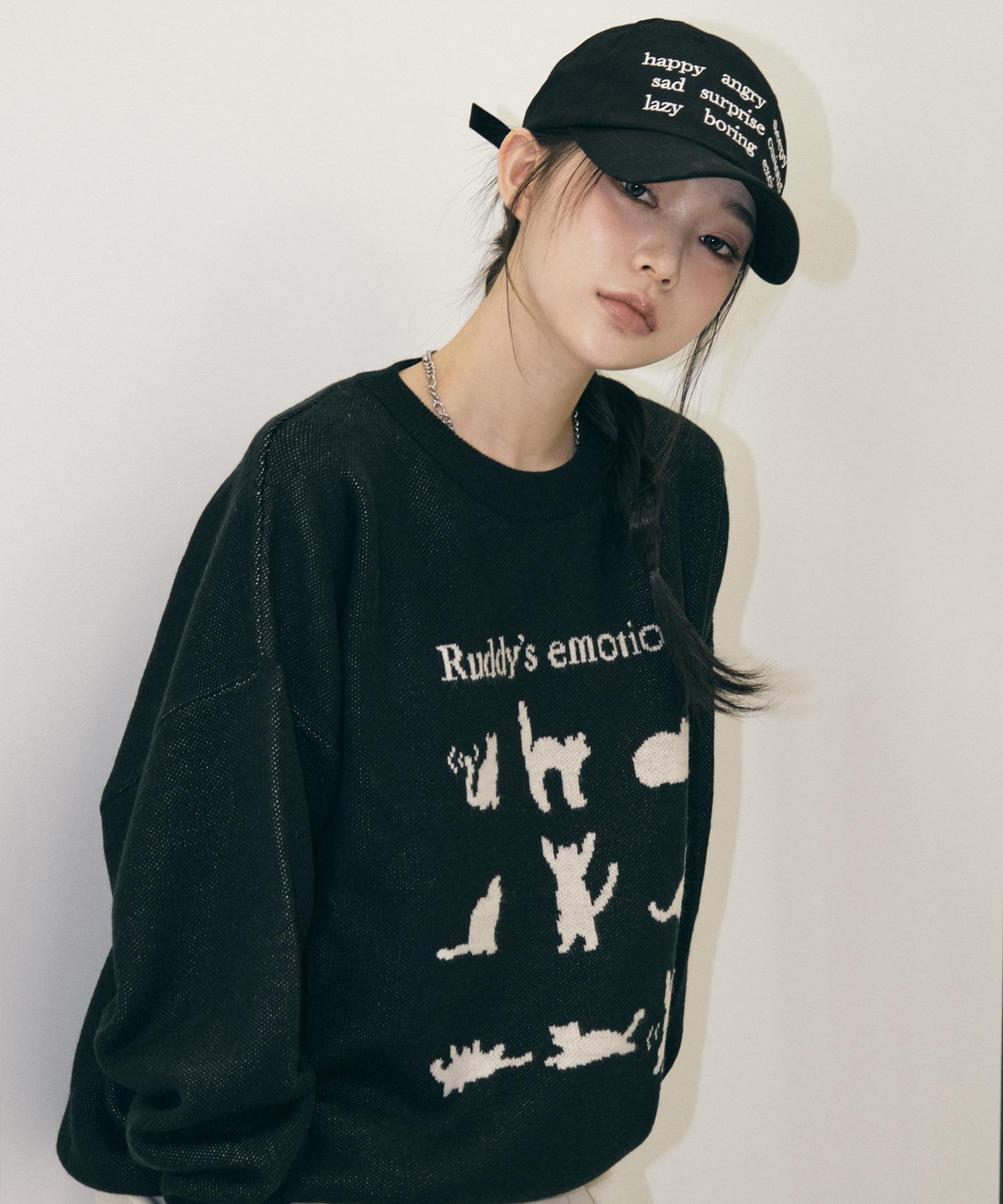 Bonchams [Bonchamps X Ruddy Chicks] Ruddy Emotion Knit B22Ft09Bk S