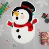 HOMZY Christmas Carpet Christmas Tree Santa Claus Snowman Shape Quick Water Absorbent Anti-Slip Backing New Year Decor Hotel Kitchen Bedroom Rug