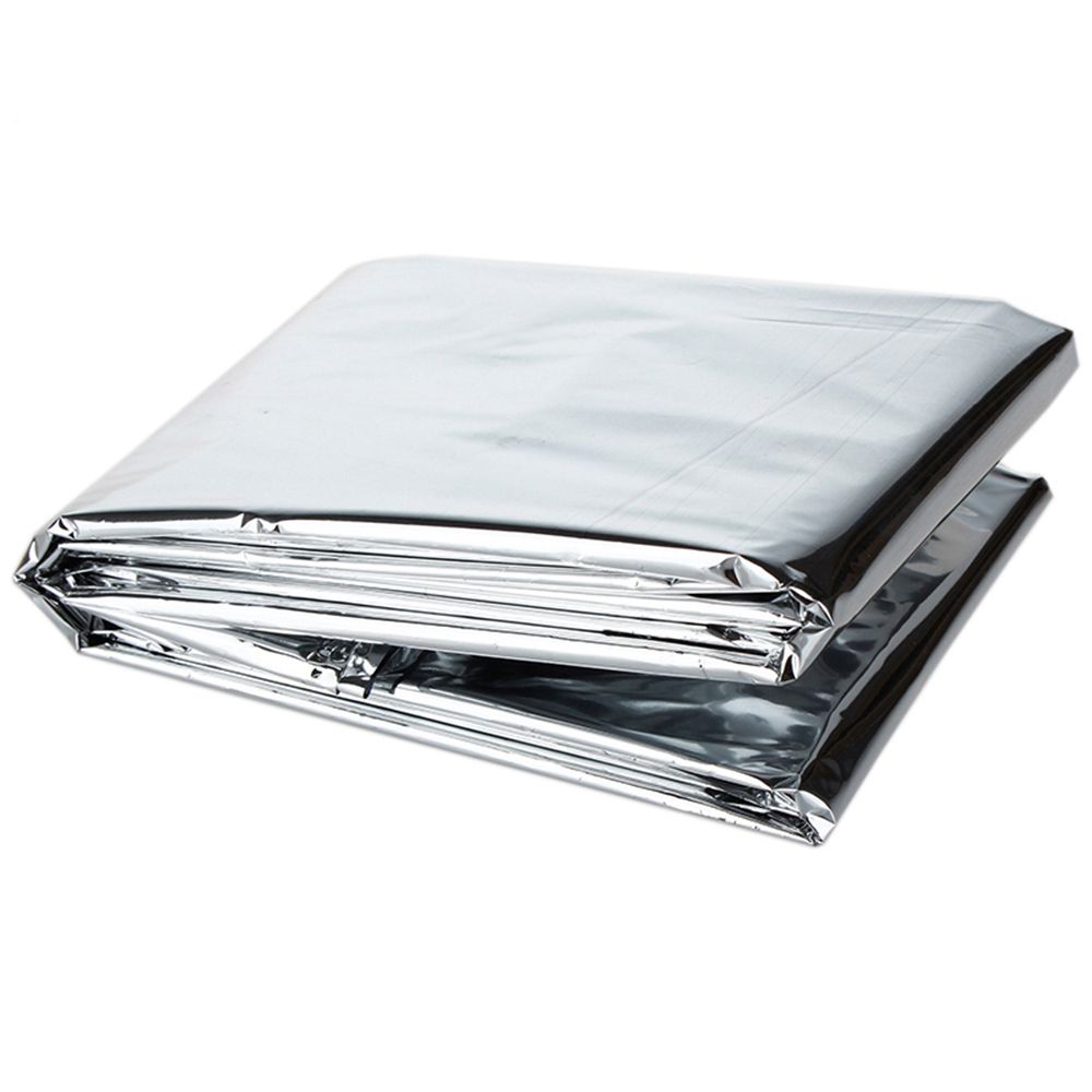 Emergency Blanket Windproof Waterproof Foil Thermal Blanket for Camping Hiking Marathon