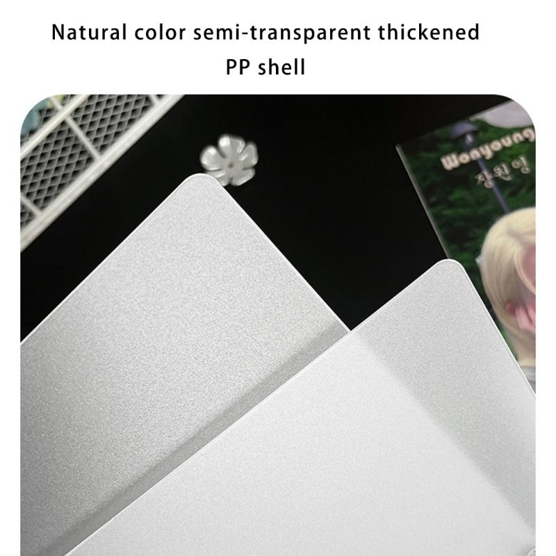 Multipurpose Clear Photo Album for Desktop Displaying with 3Inch Double Slot Design Kpop Photocard Binder Collect Book