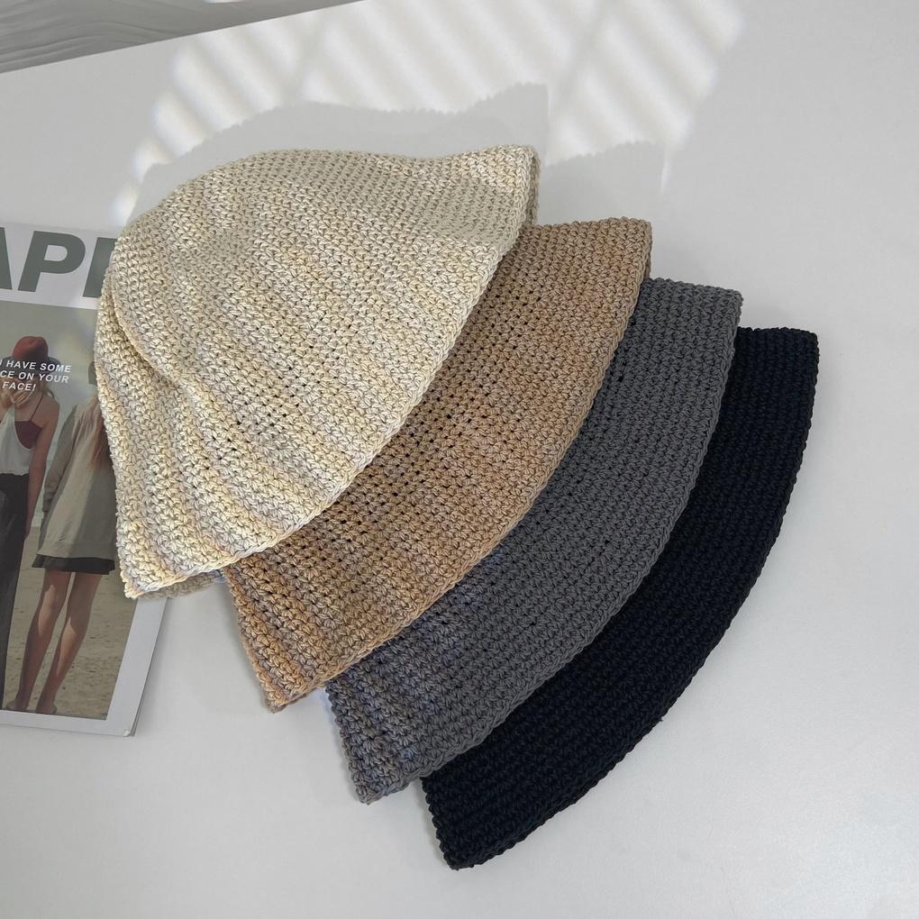 Women's Cotton Knitted Bucket Hat