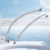 Flexible 304 Steel 90Degree Hose for Toilet Sink Plumbing 1/2BSPConnectors A0KF