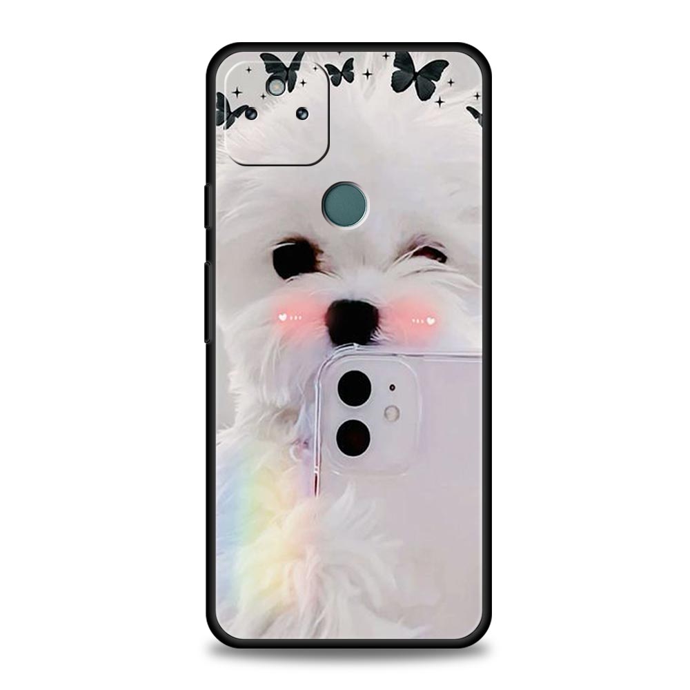 Cute Little Dog Phone Case Cover for Google Pixel 10 9 8 7 6 9A 8A 7A 6A Pro Shockproof Soft TPU 9 Pro XL Shell Capas Fundas Bag