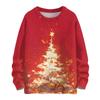 Women's Casual Long Sleeve Woolen Christmas Sweatshirt Fall  Vacation Long Sleeve Pullover