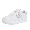 Platform White Shoes Women's Spring 2025 New Heightening Lace-up Board Shoes Casual Sports Shoes German Training Shoes Single Shoes