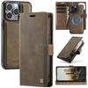 2-in-1 Magnetic Detachable Wallet Case for iPhone 12/12 Pro/12 Pro Max - PU Leather, Card Slots, MagSafe Charging, 360° Protection & Kickstand